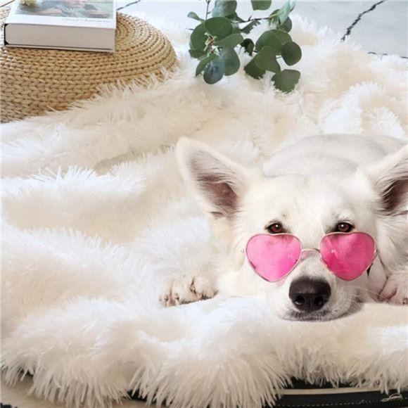 Decorative Extra Soft Faux Fur Blanket Twin Size 70" x78",Solid Reversible Fuzzy - Picture 6 of 6